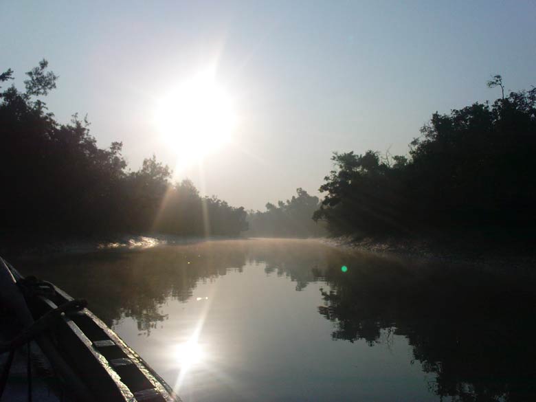 Sonnenaufgang in den Sundarbans