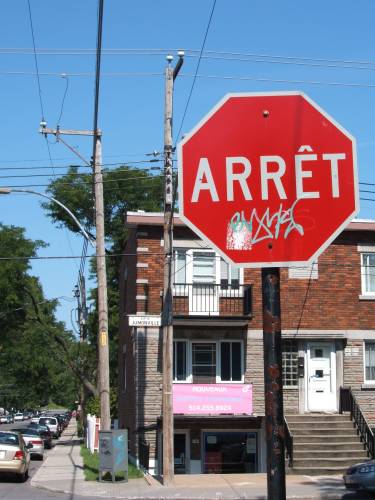 Arrt-Schild. Foto: Paul Morf Gronert