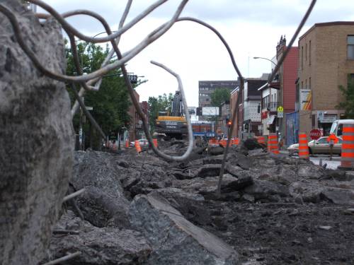 Alte Straendecke wird entfernt. Foto: Paul Morf Gronert