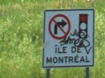 Schild 'Île de Montreal'. Foto: Paul Morf Gronert