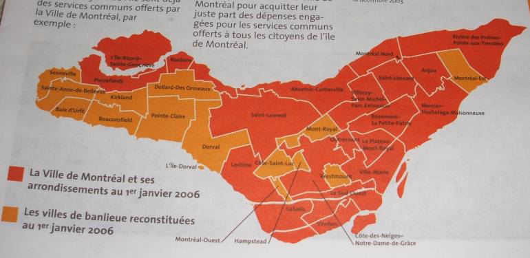 Karte der le de Montral ab 1. Januar 2006. Foto: Paul Morf Gronert